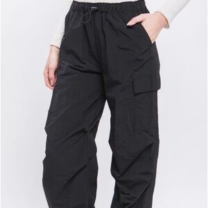 PacSun Black Wide Leg Cargo Jeans